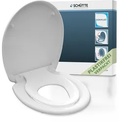 SCHÜTTE Duroplast WC-Sitz FAMILY WHITE, mit Absenkautomatik und Schnellverschluss
