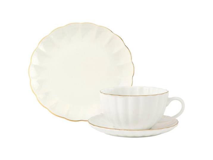 Novel Kaffeeservice Mariella, Keramik, 18-teilig, Abstraktes, 350 ml,350 ml, Lfgb, Essen & Trinken, Geschirr, Geschirr-Sets, Kaffeeservice
