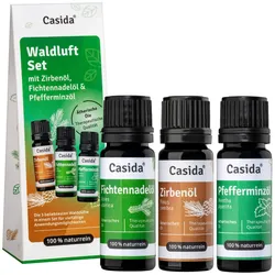 Waldluft Set Zirben Fichtennadel Pfefferminz Öl 30 ML