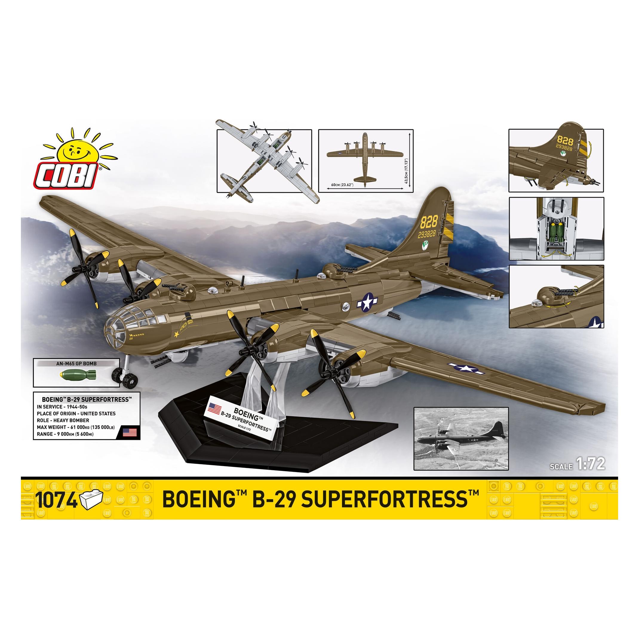 Cobi 1050 PCS HC WWII /5774/ Boeing B-29 Superfortress (COBI-5774)