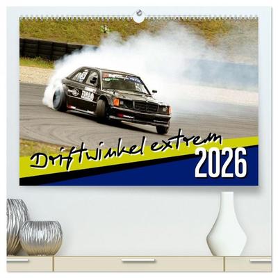 Driftwinkel Extrem (hochwertiger Premium Wandkalender 2026 DIN A2 quer), Kunstdruck in Hochglanz