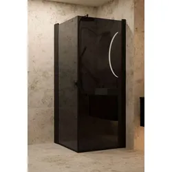 Dansani Match Drehtür mit Seitenwand getöntes Glas.. - Duschkabine