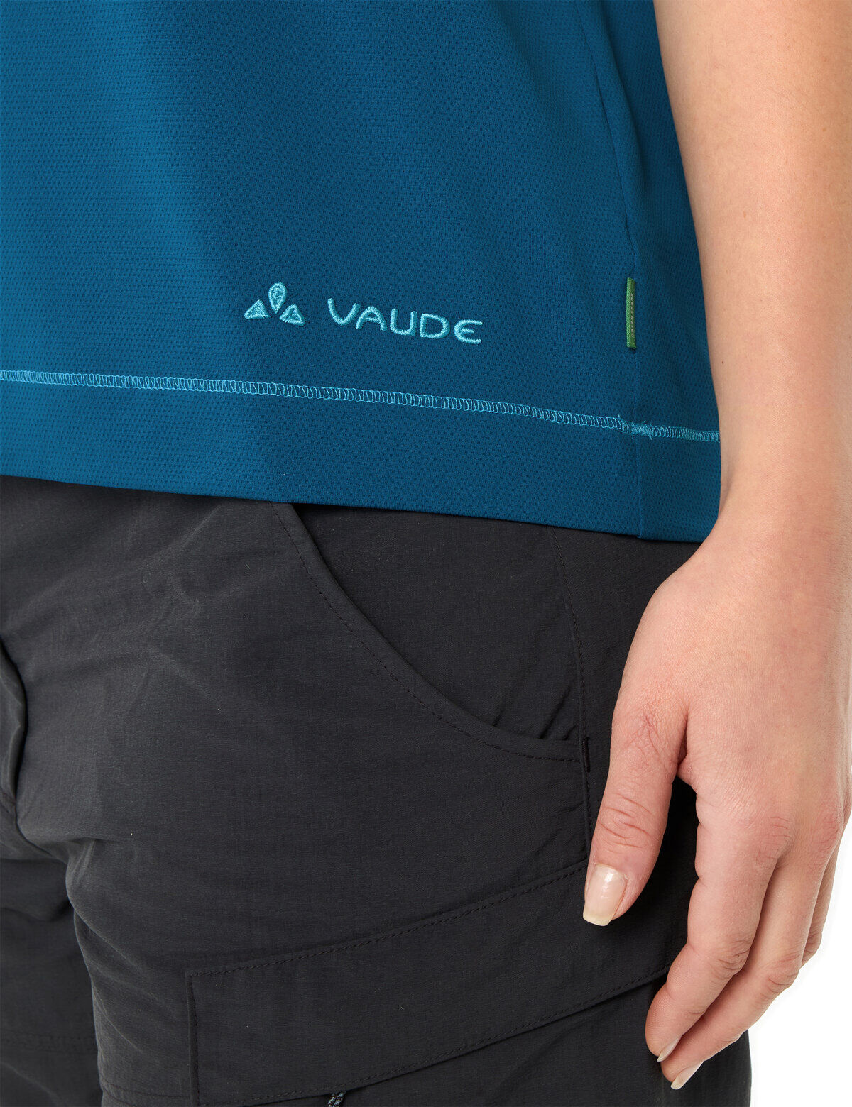 Funktionsshirt VAUDE "WOMEN'S NEYLAND T-SHIRT II", Damen, Gr. 38, blau (shore blau), Obermaterial: 100% Polyester, Shirts Funktionsshirt, Kurzarm, für vielseitige Aktivitäten, für Sportmode und Outdoormode shore blau 38