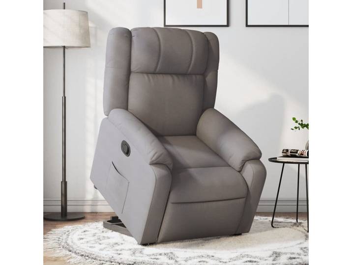vidaXL Relaxsessel, Relaxsessel mit Aufstehhilfe Taupe Stoff