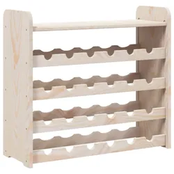 vidaXL Weinregal mit Oberplatte 67,5x25x60 cm Massivholz Kiefer
