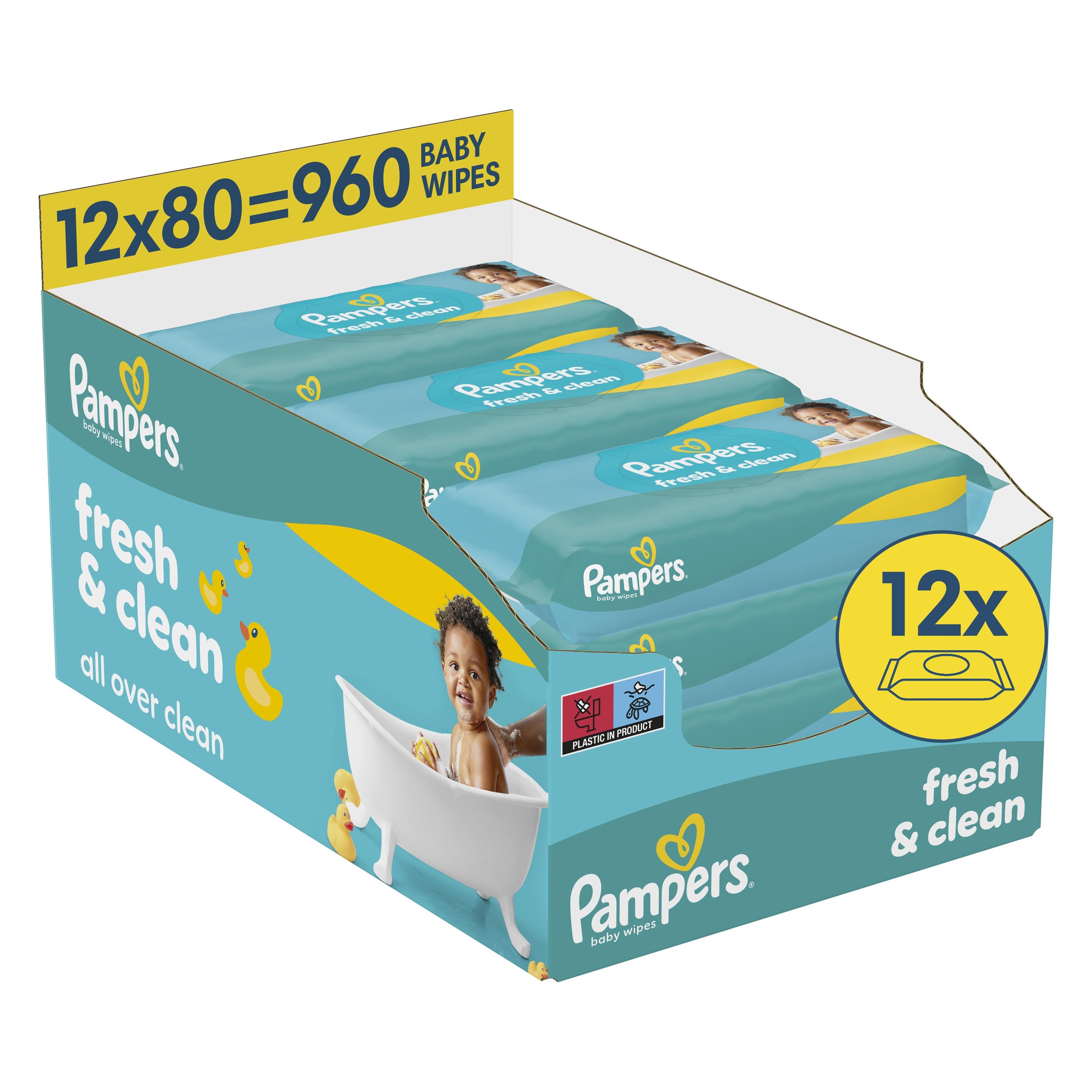 Pampers Fresh Clean (12 x 80 Stk.) (40411)