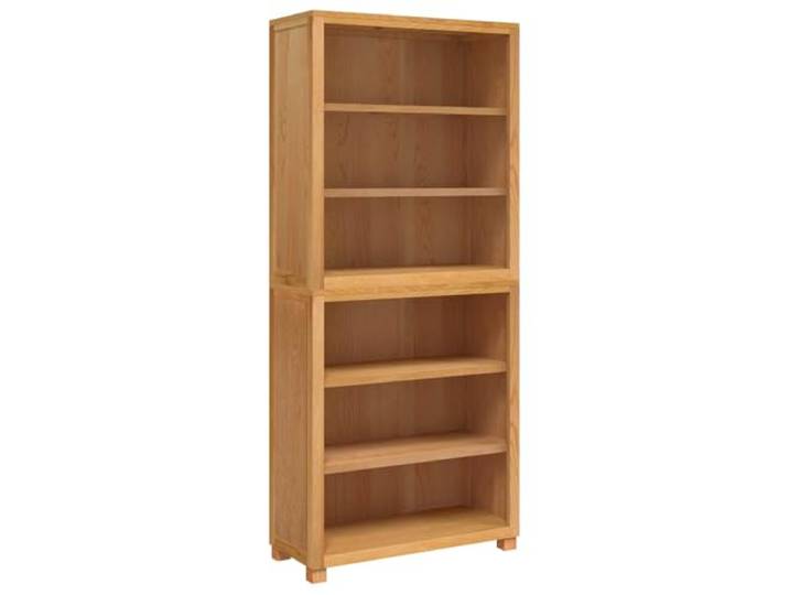 Möbel Set 2 tlg. Eiche massiv, Regal mit Einlegeböden Eiche Massivholz, Landhausregale, rustikales Industriedesign, für Wohnzimmer und Schlafzimmer, einfache Montage