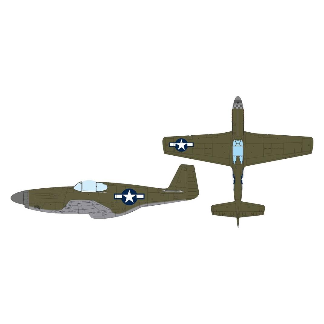 Eduard P-51B US national insignia for (JX353)