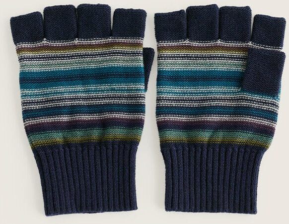 Seasalt Mens Trenale Fingerless Gloves Sown Squall