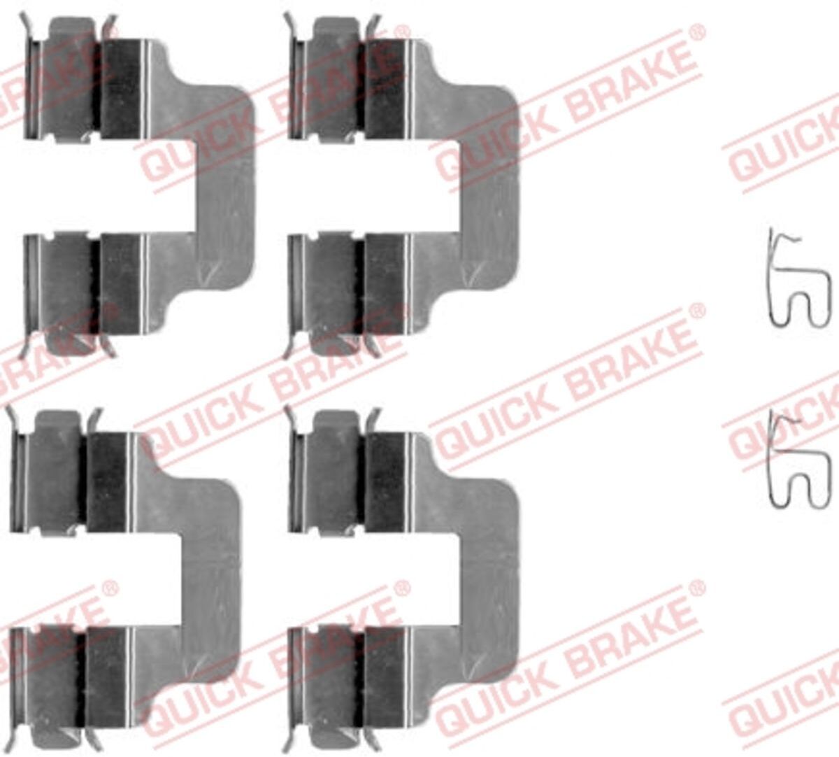 Zubehörsatz, Scheibenbremsbelag QUICK BRAKE 109-1245
