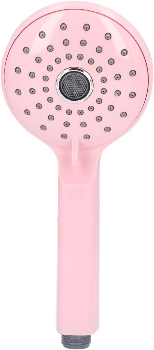 Luxe Handheld Douchekop met twee modi en hogedrukfunctie, Macaron Roze, ABS