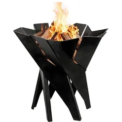 Kratki, Feuerschale, Feuerschale aus Naturstahl Holzbefeuert Stecksatz, BASKET, 50 x 55 cm