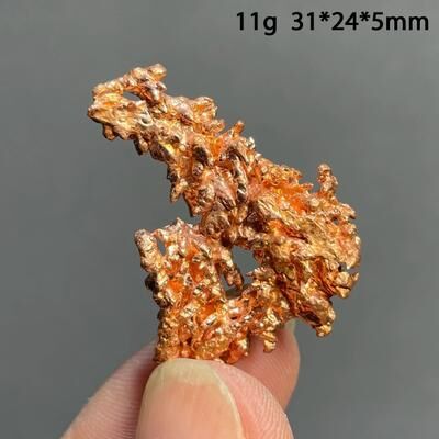 Uplifted Finds Natural Native Copper Cluster   Raw Mineral Specimen Quartz Rock   Metallic Healing Stone For Executive Home & Office j929 12g