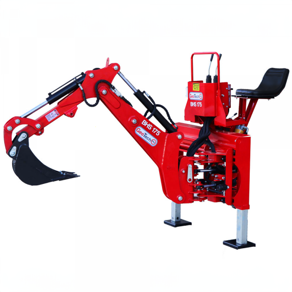 GeoTech Pro BHS 175 - Heckbagger für Traktor mit Seitenverschiebung