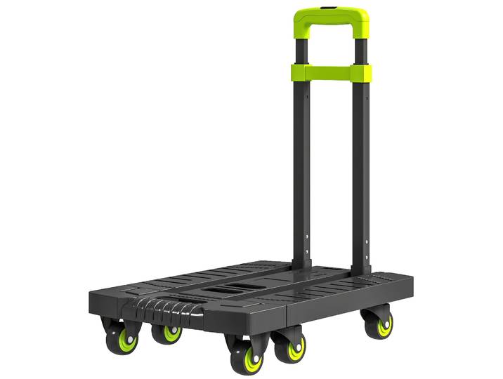 HOMCOM Sackkarre klappbar Metall Transportkarre mit Räder verstellbarem Griff