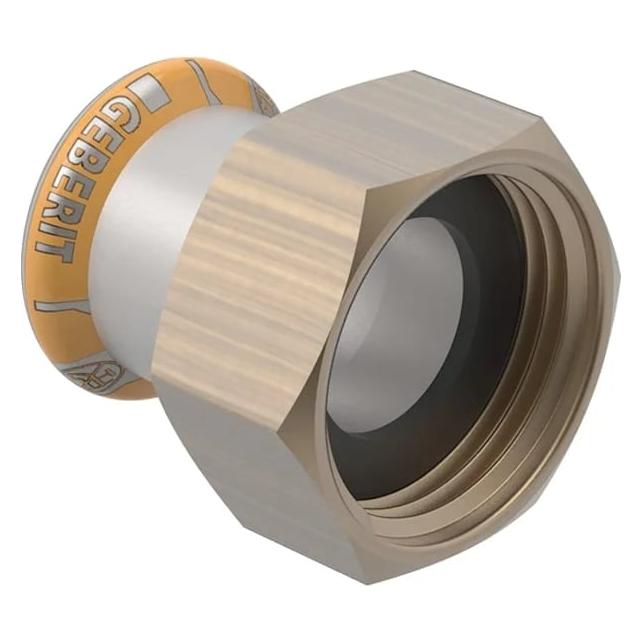 Geberit Mapress Therm Übergang mit Überwurfmutter: d=15mm, di=13mm, G=3/4" (45032)