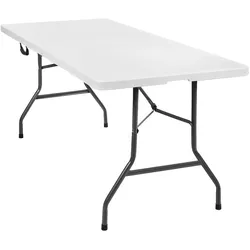 TecTake GmbH tectake Camping Klapptisch 183x76x74cm 183 x 76 x 74 cm Weiß