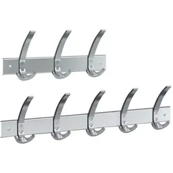 Kerkmann Wandgarderobe public alusilber 40,0 x 17,0 cm 9 Haken