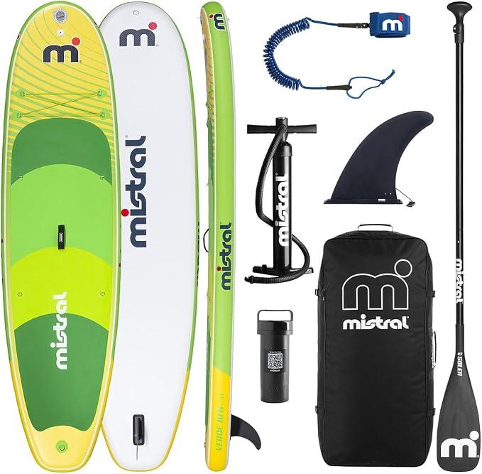 Board Set Verde 10'6 - Aufblasbar - für Kinder & Erwachsene - Anfänger & Fortgeschrittene - Mit Universal Kamerahalterung