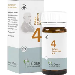 Biochemie Pflüger Nr. 4 Kalium Chloratum D 6 100 ST