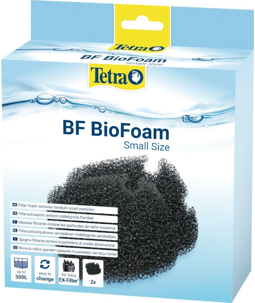 Tetra BioFoam Small Spugna Filtrante Biologica per Filtri Esterni EX 400 Plus, EX 500 Plus, EX 600 Plus, EX 700 Plus, EX 800 Plus e EX 1000 Plus