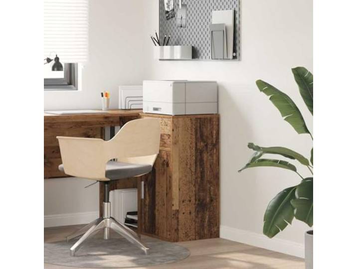 GBCDSWBR Sideboard mit Schublade & Tür, Altholz Kommode, 38 x 34 x 75 cm Kompaktes Design, Vielseitiger Stauraum, Robuste Verarbeitung