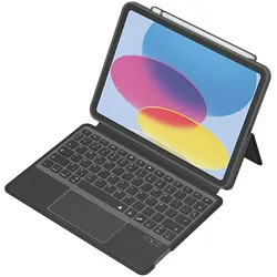 MW MW-300103 Klappetui (Eng. Int.), Tablet Tastatur, Schwarz