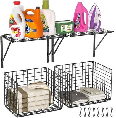 No "2 Pack Laundry Room Shelves - 10.4""D x 14.6""W x 13""H"