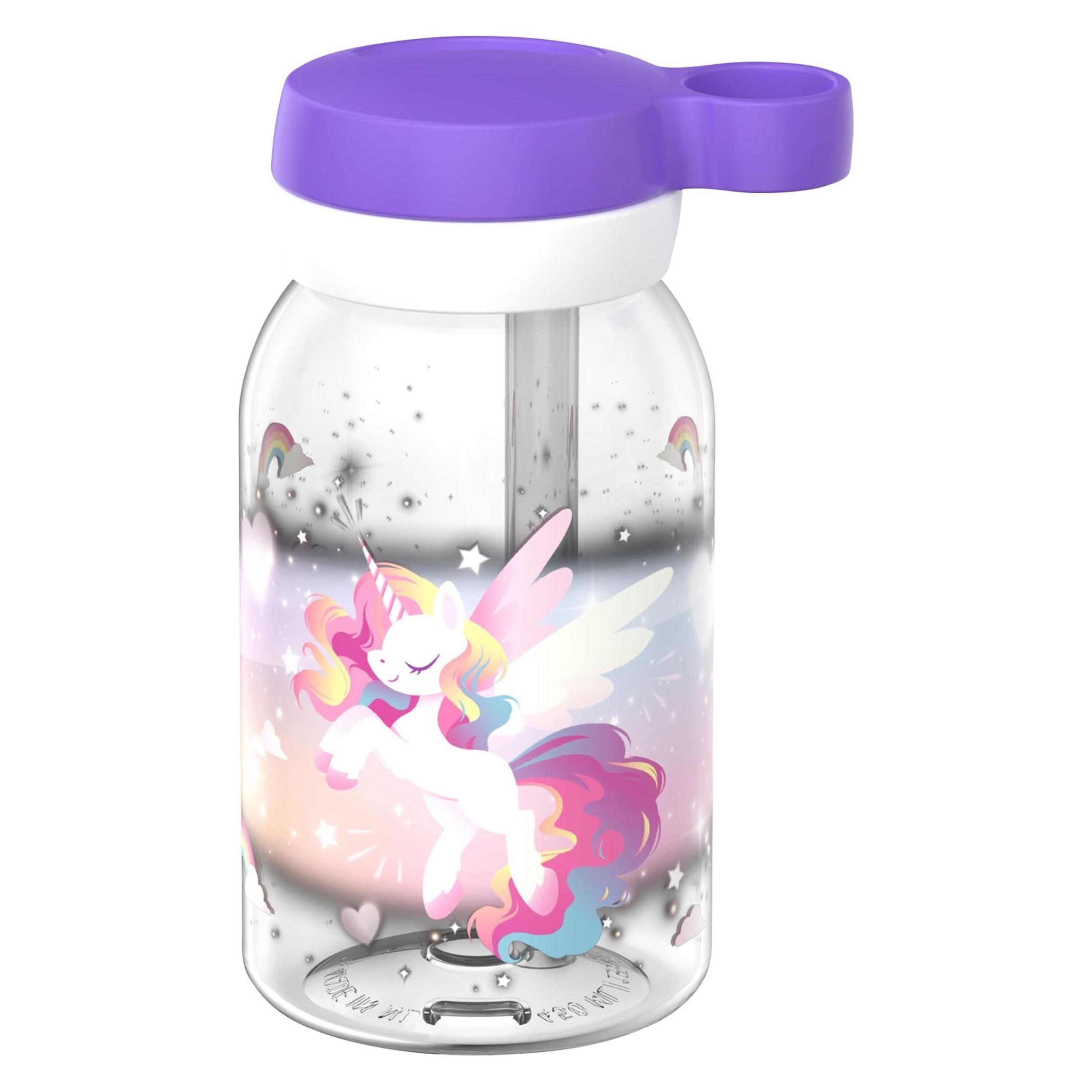 Mepal Campus Trinkflasche mit Strohhalm Einhorn Glow (0.45 l) (8413533-8720294070726)