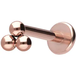 Titan Labret mit Innengewinde 3 KUGELN