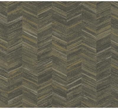 Advantage Tatlin Brown Chevron Wallpaper