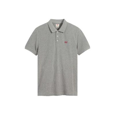 Poloshirt LEVI'S "Poloshirt Housemark Polo 1er Pack", Herren, Gr. M, grau, Obermaterial: 100% Baumwolle CO., Shirts