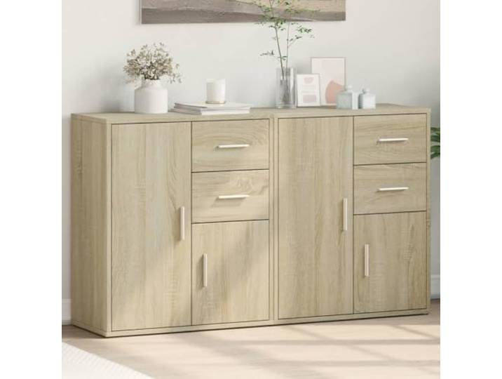 HEFZGDB Robustes Sideboard mit feuchtigkeitsbeständigem Material und glatter Oberfläche aus Holzwerkstoff zur Aufbewahrung von Büchern und Zeitschriften, praktisches Sideboard mit großem