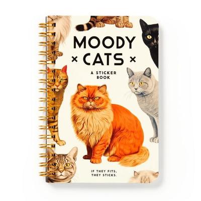 Moody Cats Sticker Book, Taschenbuch von Brass Brass Monkey,Galison, Abrams & Chronicle, 978-0-7353-8293-0