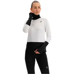 Macron, Damen, Sportshirt, Run (XL), Schwarz, Weiss
