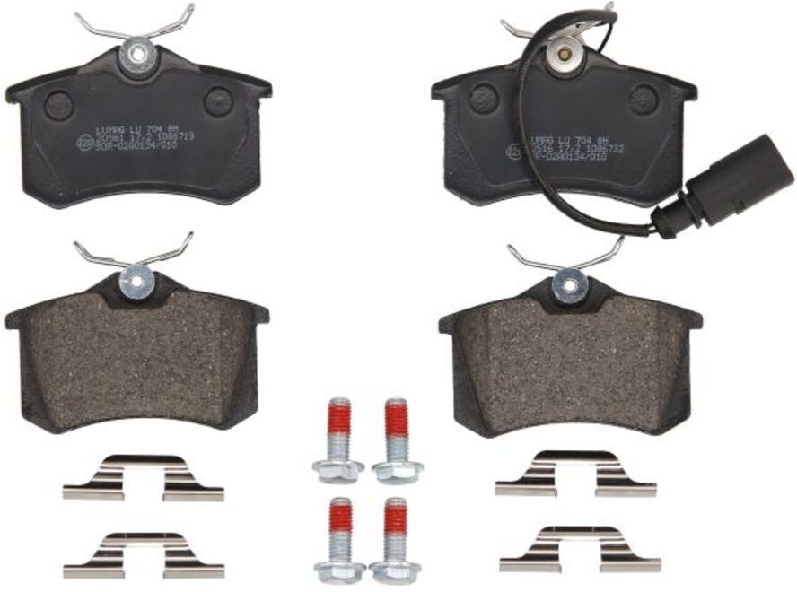 Bremsbelagsatz BRECK 23554 10 704 10, Hinten