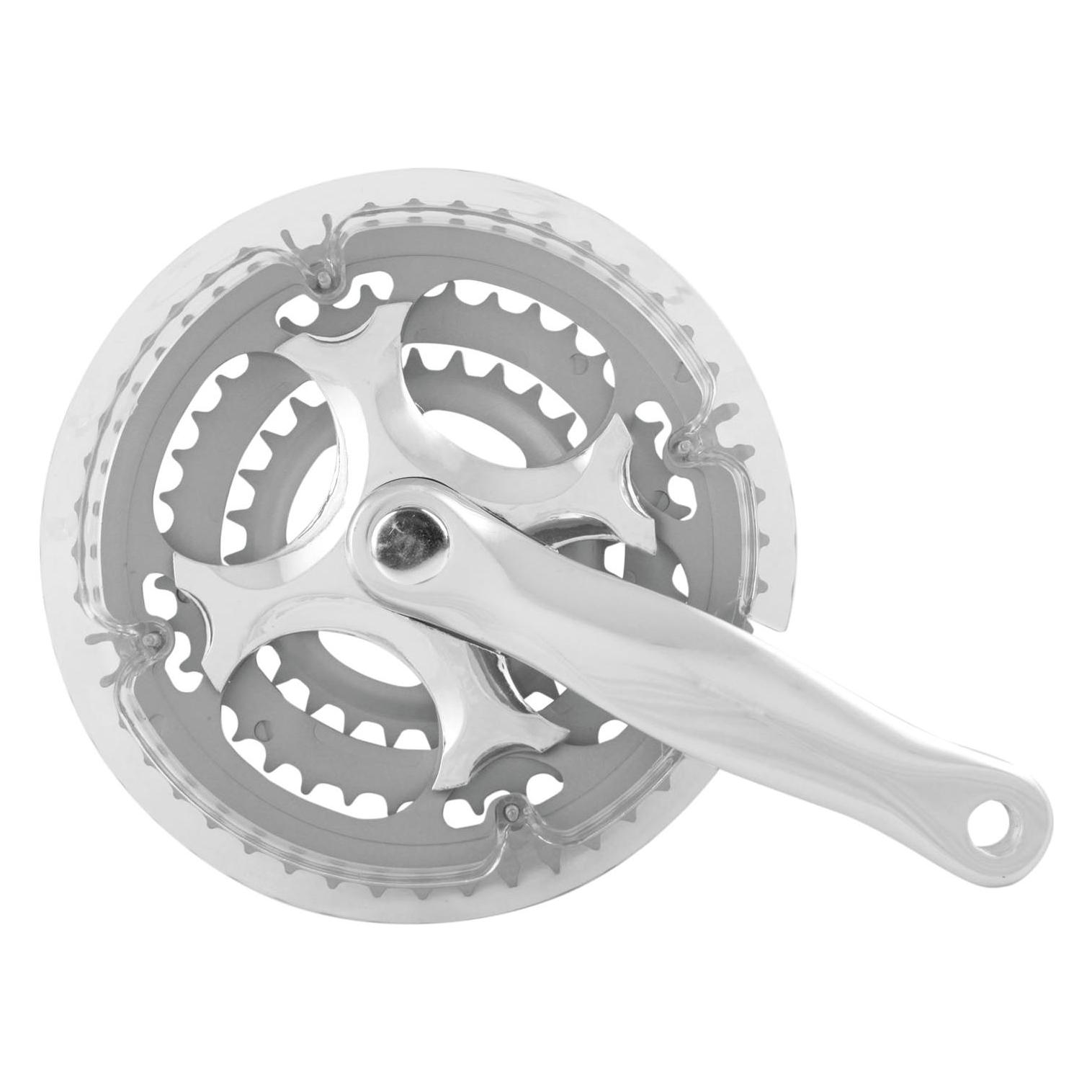 Mighty Kettenradgarnitur 42/32/22 ohne HS 170 mm +2 mm silber (170 mm) (16.392)