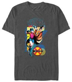 Men's Big & Tall Mvl Jubilee Powers Tops & Tees by Mad Engine in Charcoal Heather (Size LT)