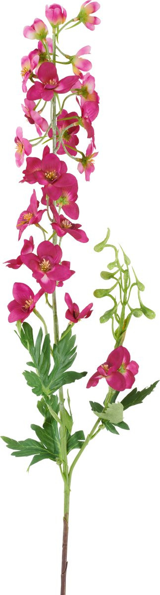 Easyplants Kunstbloem Delphinium - Donkerroze - 79 cm