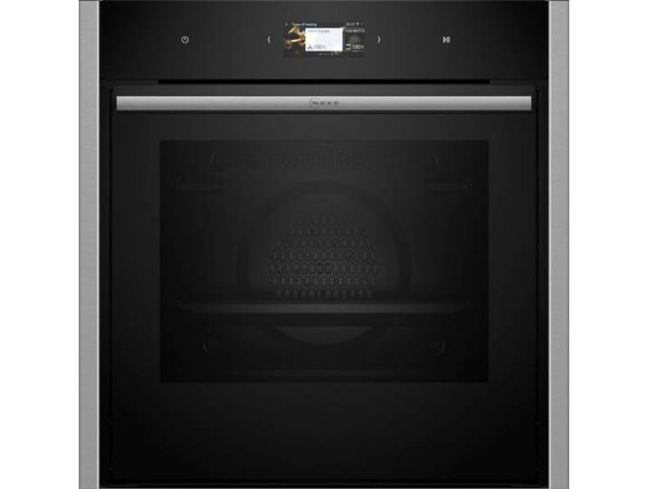 NEFF Backofen B64CS31N0 , Energieeffizienz: A+, grau (silberfarben), B:59,6cm H:59,5cm T:54,8cm, Backöfen, Freier Zugang mit Slide & Hide & leichte Reinigung dank Easy Clean, Backofen