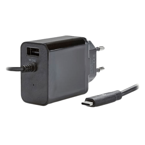 Mobilize Dual USB USB-C Schnelladegerät 15W Schwarz