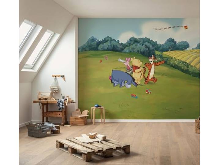 Komar Vlies fotobehang - Disney Winnie the Pooh Adventure - grootte 300 x 250 cm - behang, kinderkamer, kinderbehang