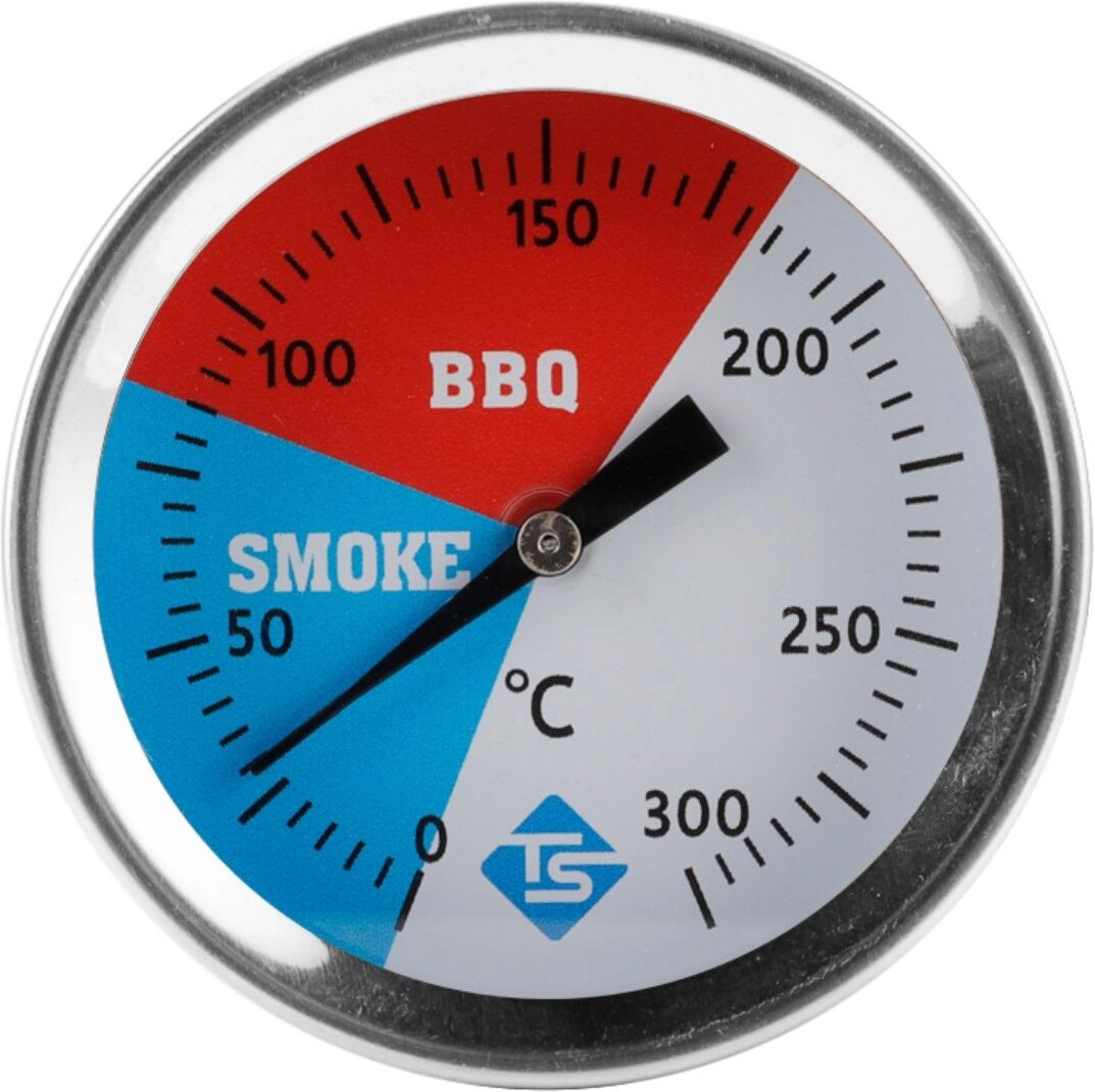 INF Thermomètre à cadran bimétallique 0-300°C – Thermomètre analogique en acier inoxydable pour four, barbecue et fumoir avec
