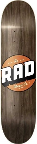 RAD Skateboards Skateboard Deck RAD Solid Logo (8" - Vintage Maple)