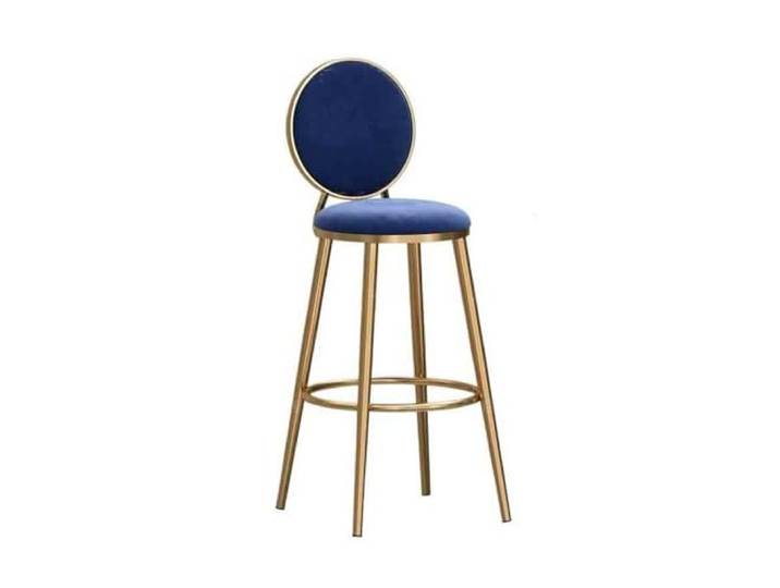 9bbhfJw4R Höhenhocker 75 cm großer Inselstuhl, Coffee-Shop-Barstuhl(Blue)