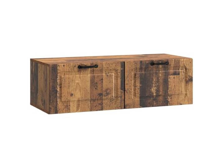 KTHLBRH TV-Wandschrank aus Holz 98 x 41 x 30 cm Platzsparendes Design, mehrere Regale, Kabelmanagement, modernes Design, Holz, 98 x 41 x 30 cm
