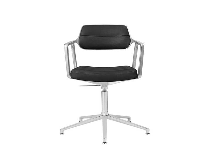 Drehstuhl Vipp 453+ Vipp schwarz, Designer Vipp Design, 67x70-77.5x67 cm