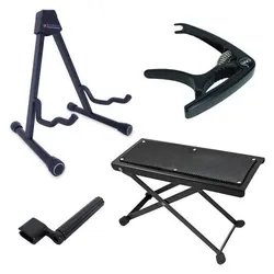 keepdrum Zubehör-Set für Akustik-Gitarre, Gitarre Zubehör