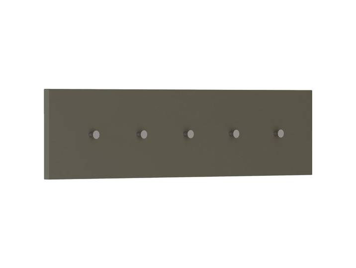 Moderano Hakenleiste, Taupe, Metall, 100x25x5 cm, Garderobe, Garderobenhaken, Hakenleisten