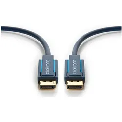 clicktronic DisplayPort — DisplayPort (5 m), Videokabel, Blau